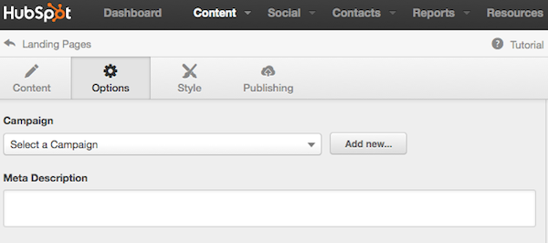 HubSpot meta description